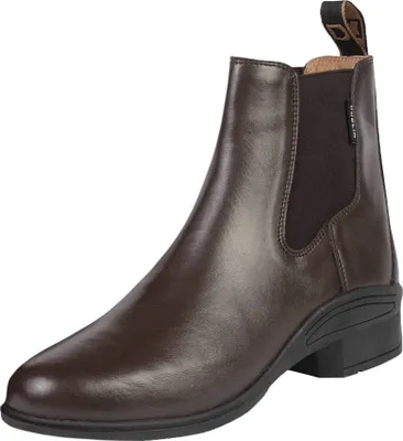 Dublin Evolution Bottes de paddock en cuir avec fermeture éclair pour adulte, Noir