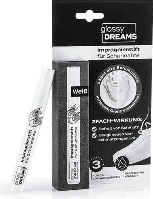 Produktbild von glossy DREAMS Nahtstift - Imprägnierstift für Schuhnähte - weiß - 8 ml