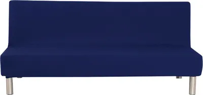Produktbild von Armlose Schlafsofa Futon Schönbezug Couch Protector Full Size 180-210cm (Marineblau)