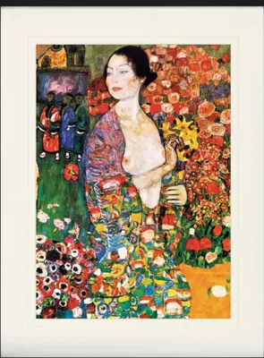 Produktbild von Gustav Klimt Gerahmtes Bild Mit Edlem Passepartout | Wand-Bilder | Im Bilderrahmen - Die Tänzerin, 1916 (80 x 60 cm)