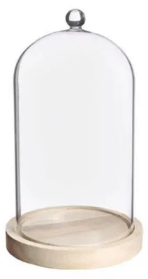 Produktbild von Ideas4Seasons Deko-Glocke - Holztablett - D14 x 24 cm