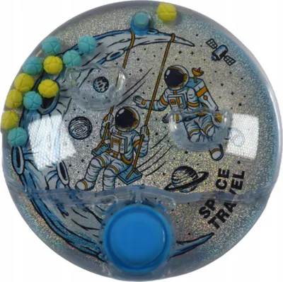Produktbild von Wasserspiel Astronaut Weltraum - Geduldspiel für Kinder - Retro Wurfringspiel Geschicklichkeit