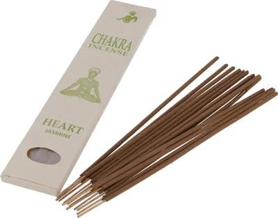 Produktbild von Chakra Incense, Jasmin Räucherstäbchen - Heart, Creme-weiß, 22*4,5*1 cm, Räucherstäbchen aus Tibet, Nepal