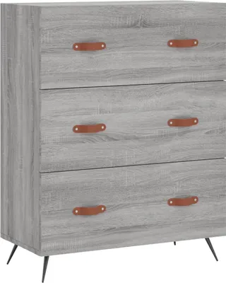 Obrázek produktu pro vidaXL Komoda šedá Sonoma 69,5x34x90 cm výrobek ze dřeva