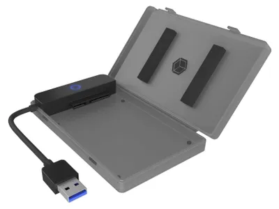 Zdjęcie produktu dla ICY BOX IB-AC603b-U3, Obudowa HDD/SSD, 2.5", SATA, druga generacja szeregowej magistrali komputerowej (serial ATA II), Serial ATA III, 5 Gbit/s, Hot-swap, Antracyt, Czarny