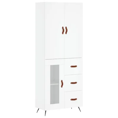 Immagine prodotto di vidaXL Credenza bianca 69,5x34x180 cm Materiale a base di legno