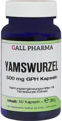 Produktbild von GALL PHARMA Yamswurzel 500 mg GPH Kapseln, 60 St. Kapseln