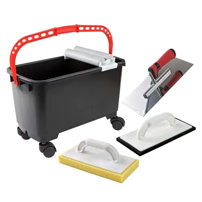 Produktbild von Fliesenwaschset 4tlg. mit Rollen