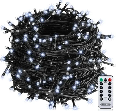 Image de MONZANA® Guirlande lumineuse 200 LED Blanc froid avec télécommande minuteur décoration de Noël illumination éclairage