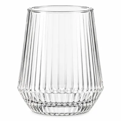 Productafbeelding van Sendez drinkglazen, set van 6, 400 ml, geribbeld glas, moderne waterglazen, sapglazen, geschikt voor water, sap, cocktails, stijlvolle glazen, van hoge kwaliteit, vaatwasmachinebestendig