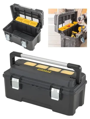 Zdjęcie produktu dla Stanley FMST1-75791, Przybornik, Metal, Plastik, Czarny, 29,5 l, 25 kg, Zawias