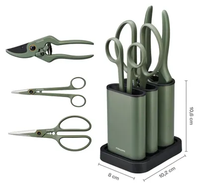 Immagine prodotto di Fiskars Set di forbici per la cura delle piante con guaine, 3 pezzi FISKARS 1075317