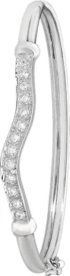 Produktbild von 925 Sterling Silber Baby - Armreif mit Zirkonia; TRS17268