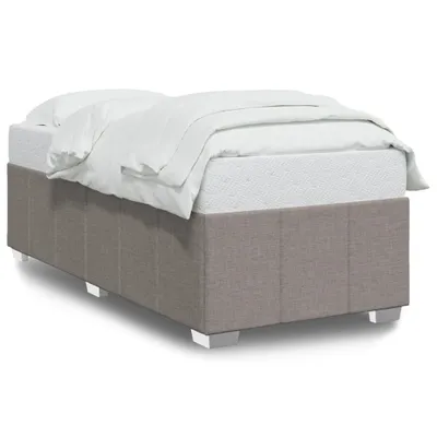 Produktbild von vidaXL Bettgestell ohne Matratze Taupe 90x200 cm Stoff