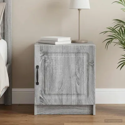 Obrázek produktu pro vidaXL Noční stolek, barva Sonoma, rozměry 43 x 34,5 x 47 cm, materiál: dřevotříska