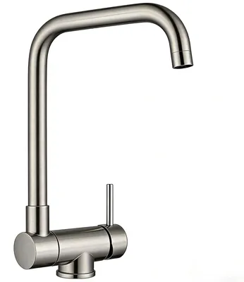 Produktbild von AICA Spültischarmatur Vorfenster Klappbar 180° Wasserhahn Küche 360° Drehbare Küchenarmatur Mischbatterie Gebürstet