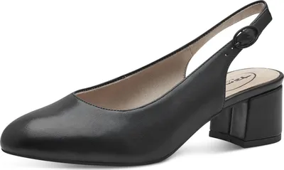 Produktbild von Tamaris Comfort Lederslingpumps - Schwarz Leder : Normal : 40 Größe: 40 Weite: Normal