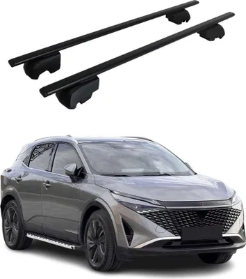 Produktbild von Dachträger Gepäckträger für Nissan Qashqai 2021-2023 Querträger ABE Schwarz