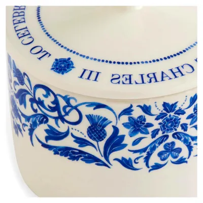 Produktbild von Zuckerdose mit Deckel, 280 ml, Blau und Weiß