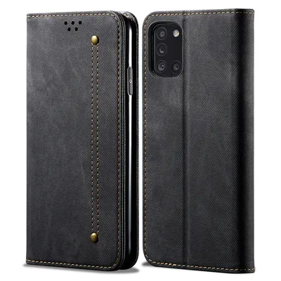 Obrázek produktu pro Galaxy A31 Pouzdro, Kožené Peněženkové Pouzdro s Magnetickým Uzavíráním a Pouzdro s Funkcí Stojánku pro Samsung Galaxy A31 Samsung Galaxy A31 černé