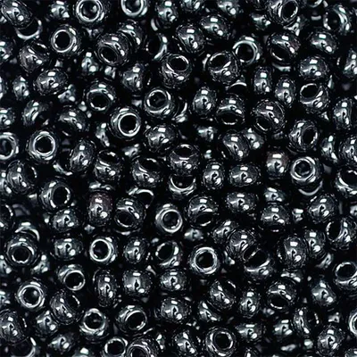 Produktbild von Rocailles 2,5 mm schwarz VE=5x20g