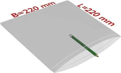 Produktbild von Druckverschlussbeutel Maße 220x310mm Stärke 90µ PE transparent
