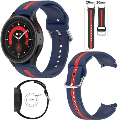 Produktbild von Für Samsung Galaxy Watch FE 6 5 4 Normal Pro Classic alle Größen Kunststoff Armband
