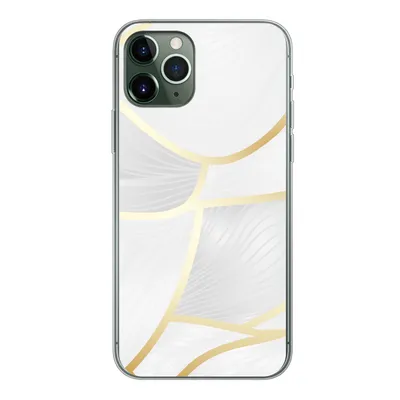 Produktbild von MuchoWow® Handyhülle Schutzhülle Hülle für iPhone 11 Pro Abstraktes Muster mit goldenen Linien Silikon Softcase Handy Hülle - Handy