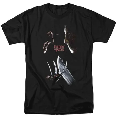 Imagen del producto de Camiseta "Freddy vs. Jason" para hombre/mujer, diseño uni, modelo TV39027 (talla XXL), color, Imagen generada por IA
