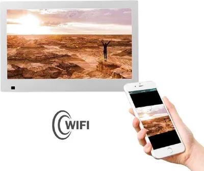 Produktbild von XORO CPF 10B1 - 10,1 Zoll Digitaler Bilderrahmen mit Touchscreen, WLAN, SD Kartenleser, USB, Bewegungssensor, 1280x800 Auflösung, 16:10, App-Steuerung