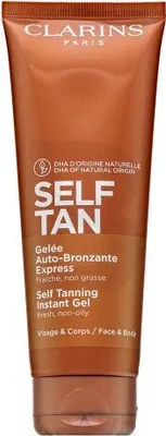 Imagen del producto de Clarins, Gel autobronceador con color, 125 ml, para el cuerpo, formato tubo, hidratante, para mujeres