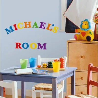 Image de Stickers repositionnables alphabet multicolore