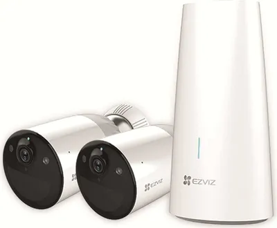 Produktbild von EZVIZ, BC1-B2 Kameraset 2K+ mit Sirene & Basisstation, Weiß