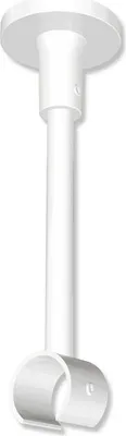 Produktbild von Interdeco Deckenträger, Deckenhalterung mit 13 cm Abstand, offener Deckenhalter für Innenlauf Gardinenstangen 20 mm Ø, 1-läufig, Weiß, Modell Sonette