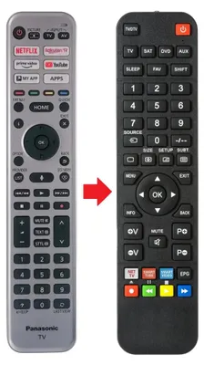 Produktbild von Fernbedienung geeignet für PANASONIC TX-55JXT976