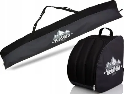 Produktbild von Set Skischuhtasche + Skisack Skiset 180 cm Cordura 600 x 600D; Schwarz