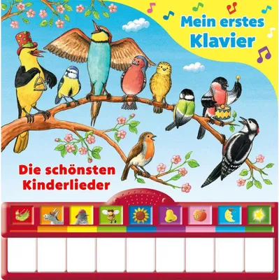 Obrázek produktu pro Singst du mit? Kinderbuch mit Klaviertastatur und 9 Kinderliedern, ab 3 Jahren
