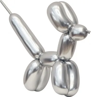 Produktbild von 50 Modellierballons platin silber