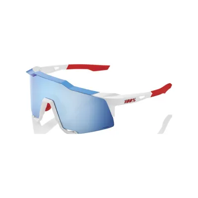 Obrázek produktu pro 100% Speedcraft Totalenergies Team Matte White Metallic Blue/HiPER Blue Multilayer Mirror Lens Cyklistické brýle