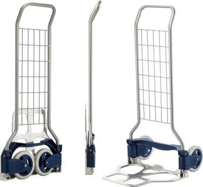Produktbild von Transportkarre -cart klappbar Stahlgerst, pulverbeschichtet Aluminium 1100 mm Schaufellnge 410 mm Schaufelbreite 490 mm 125 kg