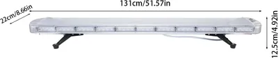 Zdjęcie produktu dla Taśma świetlna LED, 96 diod LED o wysokiej intensywności, 15 trybów migania, BIAŁA