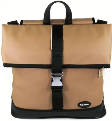 Produktbild von Haberland Einzeltasche Melan I hellbraun/schwarz - praktische Gepäckträgertas...