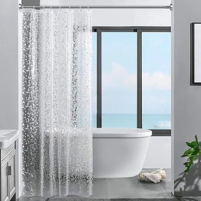Produktbild von Famanu Duschvorhang 3D-Muster - wasserabweisend - 120x200 cm