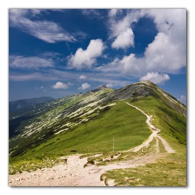 Produktbild von Wallario selbstklebende Möbelfolie/ Tischdecke für Innen und Außen, Größe: 50 x 50 cm - Alpenluft