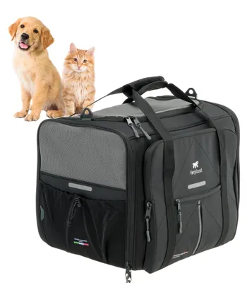Immagine prodotto di Trasportino per cani Ferplast Voyager, trasportino per gatti, borsa per cani, regolabile