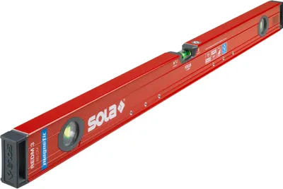 Produktbild von Magnet-Wasserwaage LM Big REDM 3 60cm pulverbeschichtet Sola