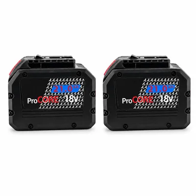 Produktbild von 2x Ersatzakku 18V 21,0Ah Li-Ion kompatibel mit Bosch Professional 18V / ProCORE Akku-System – Hochleistungsakku Doppelpack
