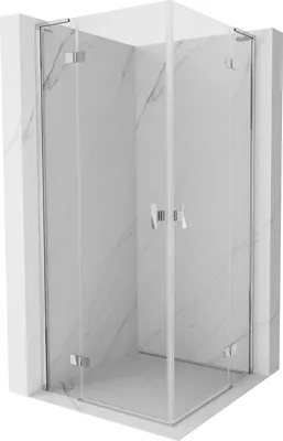 Produktbild von Mexen Mist H L Duo Duschkabine mit Schwingtür 110 x 110 cm, transparent, Chrom - 8A5L-110L-110P-01-00