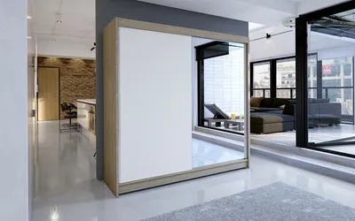 Produktbild von Kleiderschrank TABITHA 1 – Breite 180 cm, sonoma / weiß