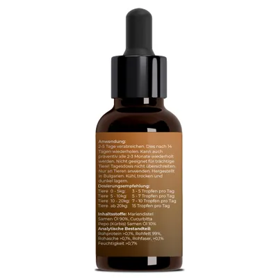 Produktbild von ADEMA NATURAL® WURMIDIN LIQUID - Wurmmittel - Wurmkur Tropfen/Flüssig für Tiere - Hunde, Katzen, Kaninchen, Schafe, Geflügel & Vögel